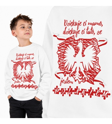 Bluza dziecięca Patriotyczna DZIĘKUJE CI MAMO